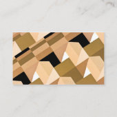 Retro Art Deco Jazz  Warm Abstract Patroon Visitekaartje (Achterkant)