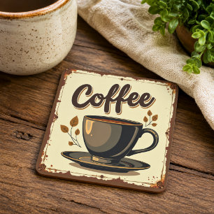 Retro Art Deco Koffie Kartonnen Onderzetters