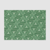 Retro Art Deco Lime Green Geometric Pattern Tissuepapier (Voorkant)