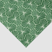 Retro Art Deco Lime Green Geometric Pattern Tissuepapier (Detail)