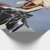 Retro Art Deco Little Black Dress Party Cadeaupapier (Hoek)