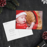 Retro art deco Merry kerstfoto Feestdagenkaart<br><div class="desc">Een retro en elegante typografie voor dit collectie van fotokaarten. Aanpassen met je favoriete afbeelding.</div>