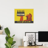 Retro art deco mineraalwater adverteren poster (Thuiskantoor)