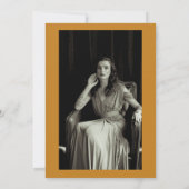 Retro Art Deco Photo Funeral Programme Kaart (Achterkant)