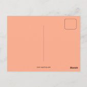 Retro art deco Steak restaurant en Briefkaart (Achterkant)