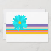 Retro Art Deco Turquoise Vrijgezellenfeest Kaart (Achterkant)