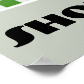 Retro Art Deco Vrouwen Schoenen Pumps Custom Poster (Hoek)