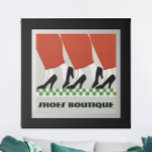 Retro Art Deco Vrouwen Schoenen Pumps Custom Poster<br><div class="desc">Tres Chic Ladies in Red Pants Black Shoes Pumps Art Nouveau Design Designer Vrouwen Mode Boutique Custom Text Wall Art. Maak het uniek van JOU! Als u de tekst wilt wijzigen, gebruikt u de optie Aanpassen. Voor uitgebreidere tekstwijzigingen, zoals wijzigingen in het lettertype, de tekenkleur of de tekstindeling, kiest u...</div>