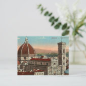  Retro Art Firenze Italië Kathedraal Briefkaart (Staand voorkant)