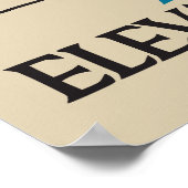 Retro art institute Chicago vertical banner ad Poster (Hoek)