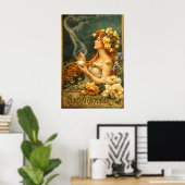 Retro Art Nouveau Chocolate Ad  Poster (Thuiskantoor)