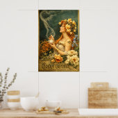 Retro Art Nouveau Chocolate Ad  Poster (Keuken)