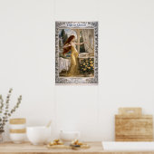 Retro Art Nouveau French Perfume Advertisement Poster (Keuken)