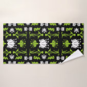Retro Art Nouveau Home Decor Prints Badhanddoek (Badhanddoek)
