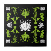 Retro Art Nouveau Home Decor Prints Tegeltje (Voorkant)