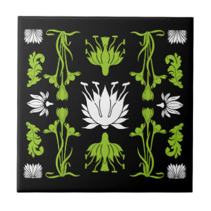 Retro Art Nouveau Home Decor Prints Tegeltje