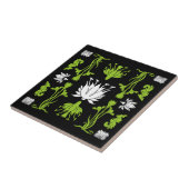 Retro Art Nouveau Home Decor Prints Tegeltje (Zijkant)