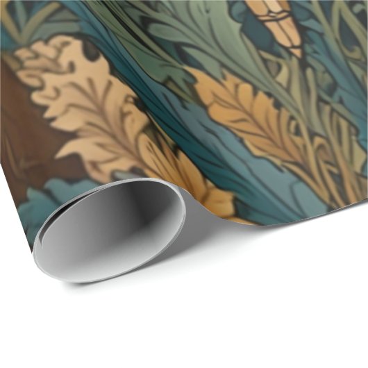 Retro art nouveau libel boho chic cadeaupapier (Rol Hoek)