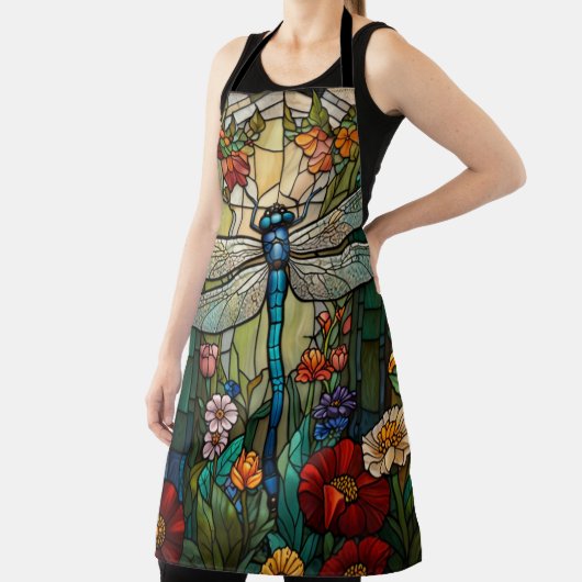 Retro art nouveau libel boho chic schort (Insitu)