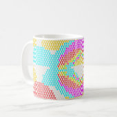 Retro Art Nouveau-patroon Koffiemok (Voorkant links)