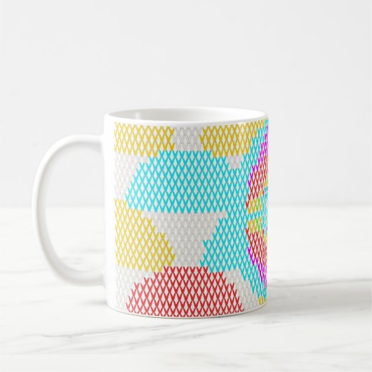 Retro Art Nouveau-patroon Koffiemok (Links)