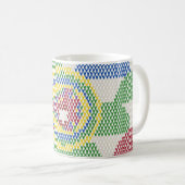 Retro Art Nouveau-patroon Koffiemok (Voorkant rechts)