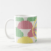 Retro Art Nouveau Pattern  Koffiemok (Links)