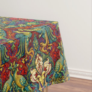 Retro Art Nouveau Pauwen & Vogels van Walter Crane Tafelkleed