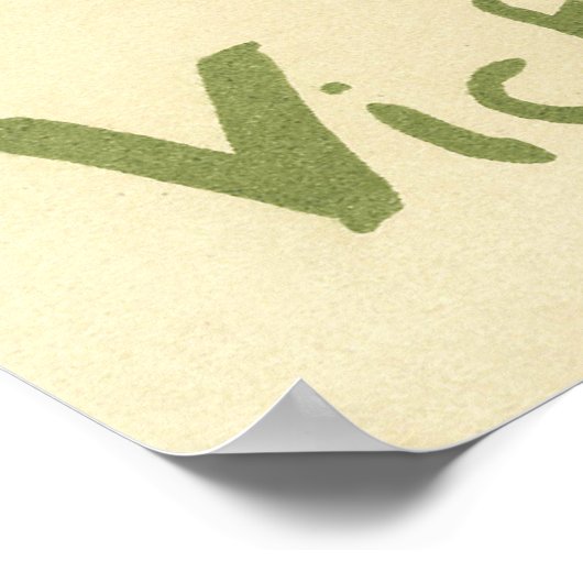 Retro Art Nouveau - Reine de Joie Poster (Hoek)