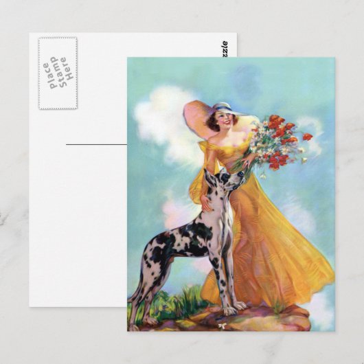 Retro Art over notiecards Briefkaart (Voorkant / Achterkant)