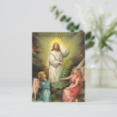 Retro Art Polish Easter Wesołego Alleluja! Feestdagenkaart (Staand voorkant)