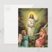 Retro Art Polish Easter Wesołego Alleluja! Feestdagenkaart (Voorkant / Achterkant)