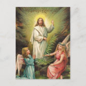  Retro Art Polish Easter Wesołego Alleluja! Feestdagenkaart (Voorkant)