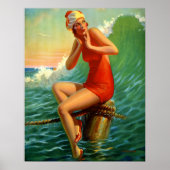 Retro Art Print, "Sitting " Eggleston Poster (Voorkant)