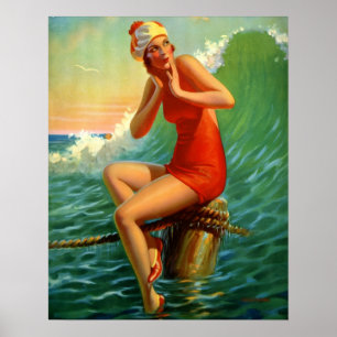 Retro Art Print, "Sitting " Eggleston Poster