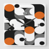 Retro Art Vierkante Klok (Voorkant)