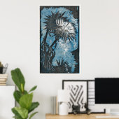 Retro artisjok charme: elegantie poster (Thuiskantoor)