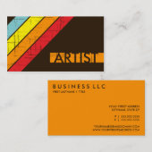 retro ARTIST Visitekaartje (Voorkant / Achterkant)