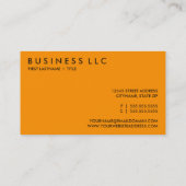 retro ARTIST Visitekaartje (Achterkant)