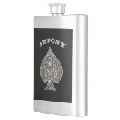 Retro Artistic Poker Ace of Spades Personalized Heupfles (Links)