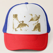 Retro Artistieke Streetwear Truckerhoed Trucker Pet (Voorkant)