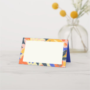 Retro Artsy Abstract Botanisch Schattige Baby show Plaatskaartje