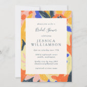 Retro Artsy Abstract Botanisch Vrijgezellenfeest Kaart (Voorkant)