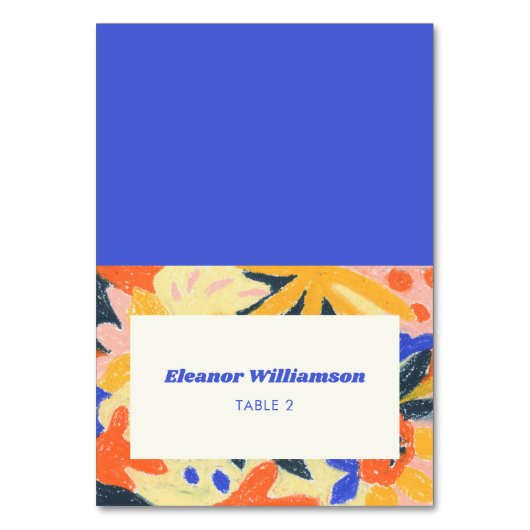 Retro Artsy Abstracte Botanische Custom Baby showe Kaart (Voorkant)