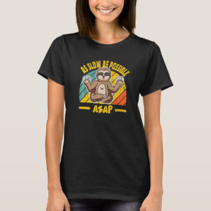 Retro ASAP zo traag mogelijk sleuf T-shirt