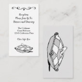 Retro Assepoester Zwart Wit Ontvangstkaart aangepa Informatiekaartje (Voorkant / Achterkant)