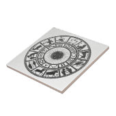 Retro Astrologie - Dierenriemwiel Tegeltje (Zijkant)