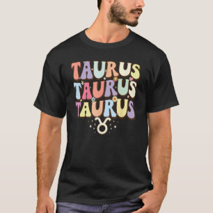 Retro Astrologie sterrenbeeld April of mei verjaar T-shirt