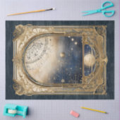 Retro Astrologische Hemelse Sterren Marine Decoupa Tissuepapier (Craft)