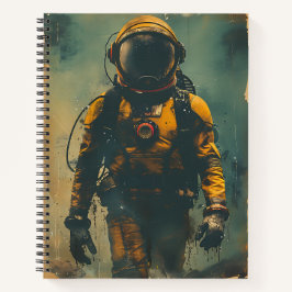 Retro Astronaut Avontuur Notitieboek